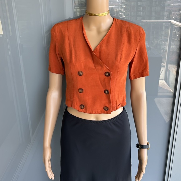Vintage Burnt Orange Top - Picture 4 of 12